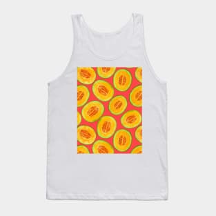 Melon slices watercolor pattern Tank Top